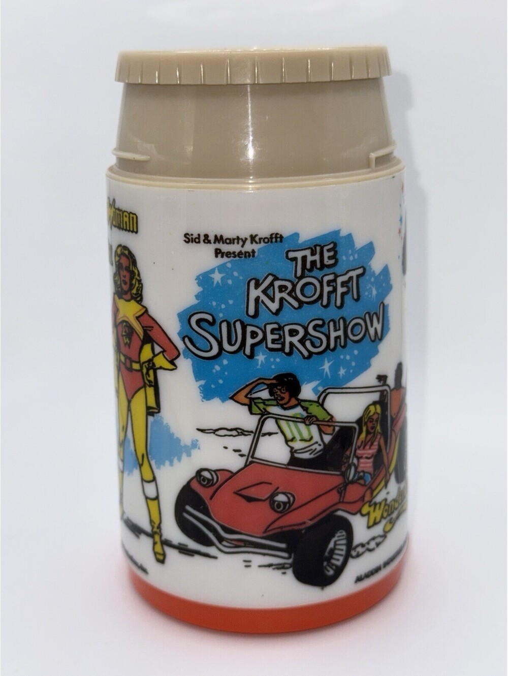 vintage 1976 The Krofft Supershow plastic thermal cup made by Aladdin Industries